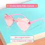 Imagem de relogio digital infantil led + oculos sol miçanga led acetato criança original garota presente pink