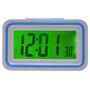 Imagem de Relógio Digital LCD Fala Hora Em Português Azul Claro CBRN09077