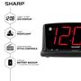 Imagem de Relógio Digital LED com Alarme Alto e Números Grandes - Dígitos Brilhantes