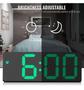 Imagem de Relogio Digital Led LCD Brilha Portatil de Cabeceira Mesa  Hora Despertador Alarme Temperatura