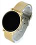 Imagem de Relógio Digital Led Luxo Feminino Unissex Redondo Pulseira Silicone Ajustável Dourado Rose Gold Prata Preto Moda