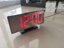 Imagem de Relógio digital led mesa espelhado calendário temperatura desperdator usb -trasseira preta