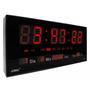 Relógio Digital Led Moderno Preto Decoração - Black Watch Imagem de Relógio Digital Led Moderno Preto Decoração