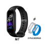 Imagem de Relogio Digital M7 Saude Bluetooth Android iOS + 2 Pulseiras