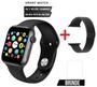 Imagem de Relógio Digital Para Android Ios Feminino Masculino Com 2 Pulseiras W99 Faz ligação 