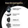 Imagem de Relogio digital prova dagua + caixa + oculos sol proteção uv cronometro ajustavel azul robusto preto