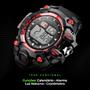 Imagem de Relogio digital prova dagua + masculino esportivo premium cronometro original esportivo preto alarme