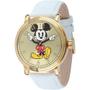 Imagem de Relógio Disney Mickey Mouse W001849 para homens em couro branco