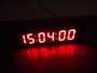 Imagem de Relógio e Cronômetro digital controle parede mesa vermelho