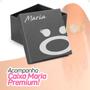 Imagem de relogio feminino aço prova dagua + caixa + colar brinco moda ajustavel qualidade premium original silicone coração preto social zirconia