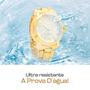 Imagem de relogio feminino banhado aço + caixa + colar brincos strass inoxidável qualidade premium prova dagua casual social
