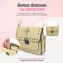 Imagem de relogio feminino banhado ouro + anel + pulseira + colar ouro casual presente inoxidavel qualidade premium social