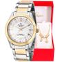 Imagem de Relógio Feminino Champion Bicolor Analógico CN29409S Pulseira Berloques