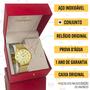 Imagem de Relógio Feminino Champion Dourado Luxo Prova D'água Original