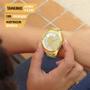 Imagem de Relógio Feminino Condor Dourado Original Prova D'água Luxo