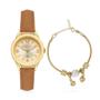 Imagem de Relogio Feminino Condor Dourado Pequeno + Pulseira Berloques