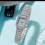 Imagem de Relógio Feminino Diamond Quartz Com Zircônia Strass Prata + bracelete