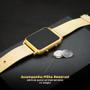 Imagem de Relógio feminino digital led dourado silicone original