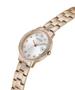 Imagem de Relógio feminino GUESS de 34 mm em tom de ouro rosa com mostrador branco