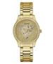 Imagem de Relógio feminino GUESS em tom dourado com mostrador em champanhe, caixa de 38 mm