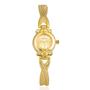 Imagem de Relógio Feminino Luxuoso De Ouro Vintage Quartzo Elegante Padrão Pulseira Casual Moda Relógio De
