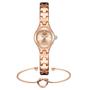 Imagem de Relógio Feminino Mini Dourado Rosé Luxo Pequeno + Pulseira