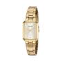 Imagem de Relogio Feminino Mondaine dourado pequeno quadrado original classico social 53766LPMVDE3