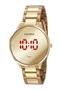 Imagem de Relogio feminino mondaine led dourado 32060lpmvde1