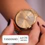 Imagem de Relógio Feminino Mondaine Minimalista Dourado 32479LPMVDE1 Pulseira Berloques