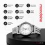 Relógio Feminino Mondaine Prata Aço Inoxidável Mostrador Branco Original Resistente à Água 32425L0MVNE2 Imagem de Relógio Feminino Mondaine Prata Aço Inoxidável Mostrador Branco Original Resistente à Água 32425L0MVNE2