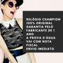 Imagem de Relógio Feminino Original Champion Rosé Espelhado Led Branco Coração