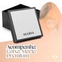 Imagem de Relogio Feminino Prata Aco Inox silicone casual presente qualidade premium moda original social edição limitada strass