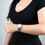 Relógio Feminino Prateado Original Quebec Com Colar e Brincos Imagem de Relógio Feminino Prateado Original Quebec Com Colar e Brincos