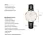 Imagem de Relógio Feminino Pulseira Couro Preto Elegante Casual Analógico New Port 32mm