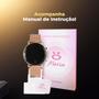 Imagem de Relogio feminino rosa silicone digital led presente garantia