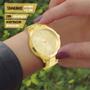 Imagem de Relógio Feminino Technos Dourado Original 1 Ano de Garantia Luxo