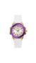 Imagem de Relógio GUESS Ladies 38 mm, pulseira branca, mostrador branco, capa bicolor