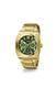 Imagem de Relógio GUESS para homens, pulseira dourada, mostrador verde, caixa de 43 mm