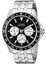 Imagem de Relógio GUESS U1107G1 em aço inoxidável com dia, data e 24h