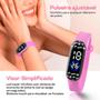 Imagem de relogio infantil barbie digital + oculos proteção uv + colar menina original rosa presente qualidade premium prova dagua