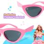 Imagem de Relogio infantil digital barbie + oculos proteção uv + colar rosa original prova dagua criança