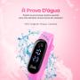 Imagem de Relogio Infantil Rosa Digital Barbie Prova Dagua silicone adolescente criança original menina esportivo data ajustavel