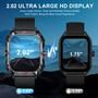 Imagem de Relógio inteligente Bgulong para homens e mulheres com chamada, HD Touch 2.02"