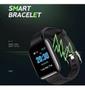 Imagem de Relógio Inteligente Pulseira D13 SmartWatch Monitor Cardíaco Pressão Arterial Cor: PRETO