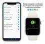 Imagem de Relógio inteligente smartwatch Branco W Pro troca pulseira ligações monitor cardíaco android e IOS
