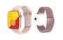 Imagem de Relógio Inteligente Smartwatch Rosa 2 Pulseiras compatível IOS, android e xiaomi