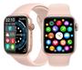 Imagem de Relógio Inteligente Smartwatch Tela Grande Melhor Carregador Rosa Masculino e Feminino