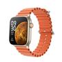 Imagem de Relógio Inteligente Smartwatch Ultra 9 S9 Laranja Feminino Masculino Série8 41mm