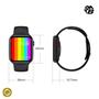 Imagem de Relogio Inteligente Smartwatch  W26 42mm Foto Android iOS Bluetooth - Preto