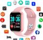 Imagem de Relógio Inteligente Smartwatch Y68 Feminino Rosa compativel com IPHONE E ANDROID